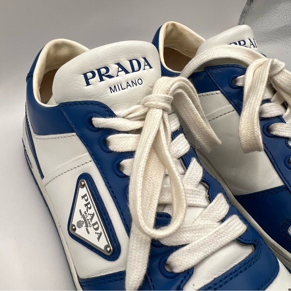 Prada Downtown Leather Sneakers - Picture 5 of 10